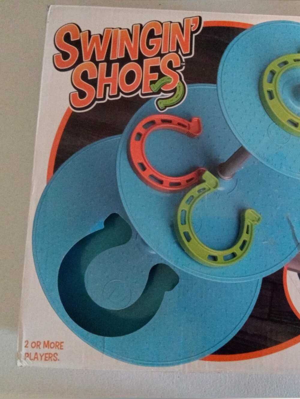NIB Swingin' Shoes Indoor Horseshoe Ring Toss Game Single Play Family Fun
